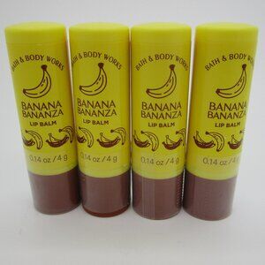 Bath & Body Works BANANA BANANZA Lip Balm - Lot of 4